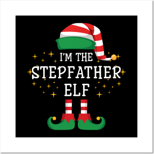 I'm The Stepfather Elf Matching Family Christmas Pajama Posters and Art